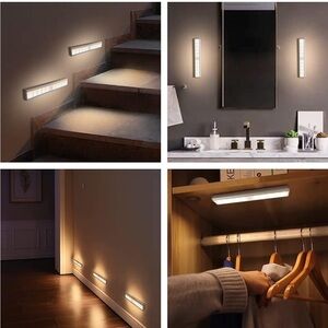 Homelife LED Motion Sensor Bar Lights, 10 LEDs Under Cabinet Lighting
